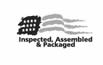 Assembled, Packaged, and Inspected in USA
