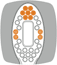 Illustration of sonic bristles with power tip